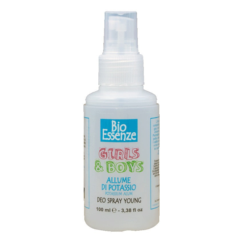 Bio Essenze Deodorante Young Girl E Boys Allume Potassio Spray 100 ml