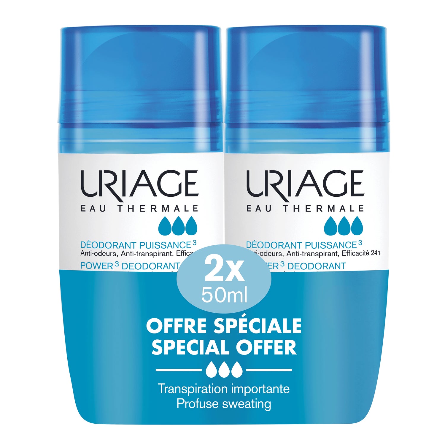 Uriage - Deodorante Power 3 Roll-On 50ml