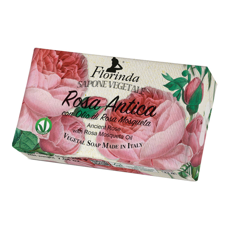 Florinda - Rosa Antica Sapone Vegetale Con Olio Di Rosa Mosqueta 100g