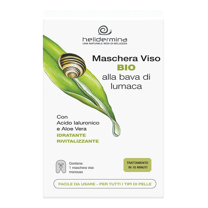 Helidermina - Maschera Viso Con Il 5% Di Bio Bava Di Lumaca 20ml