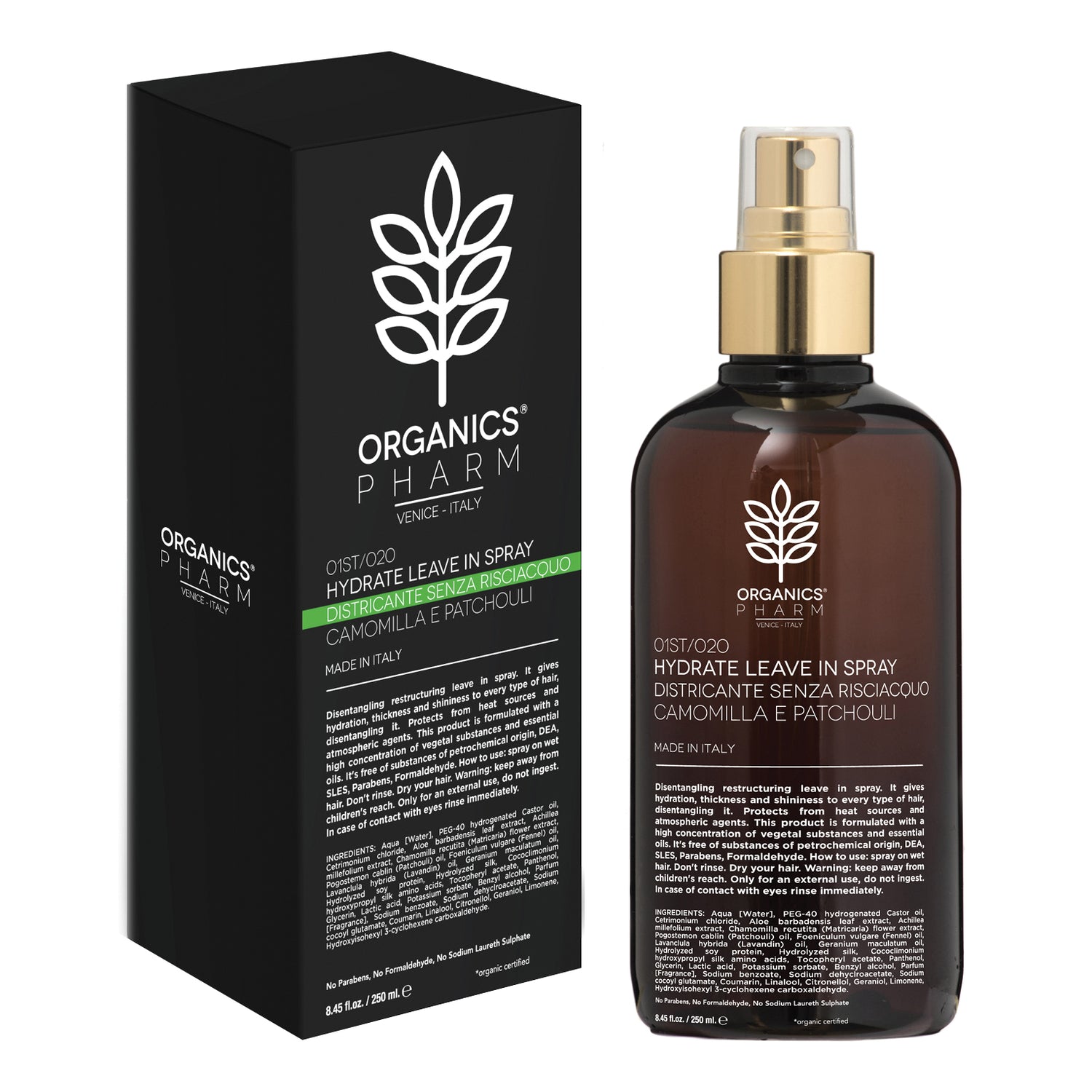 ORG COSM HYDRATE LEAVE IN SPR