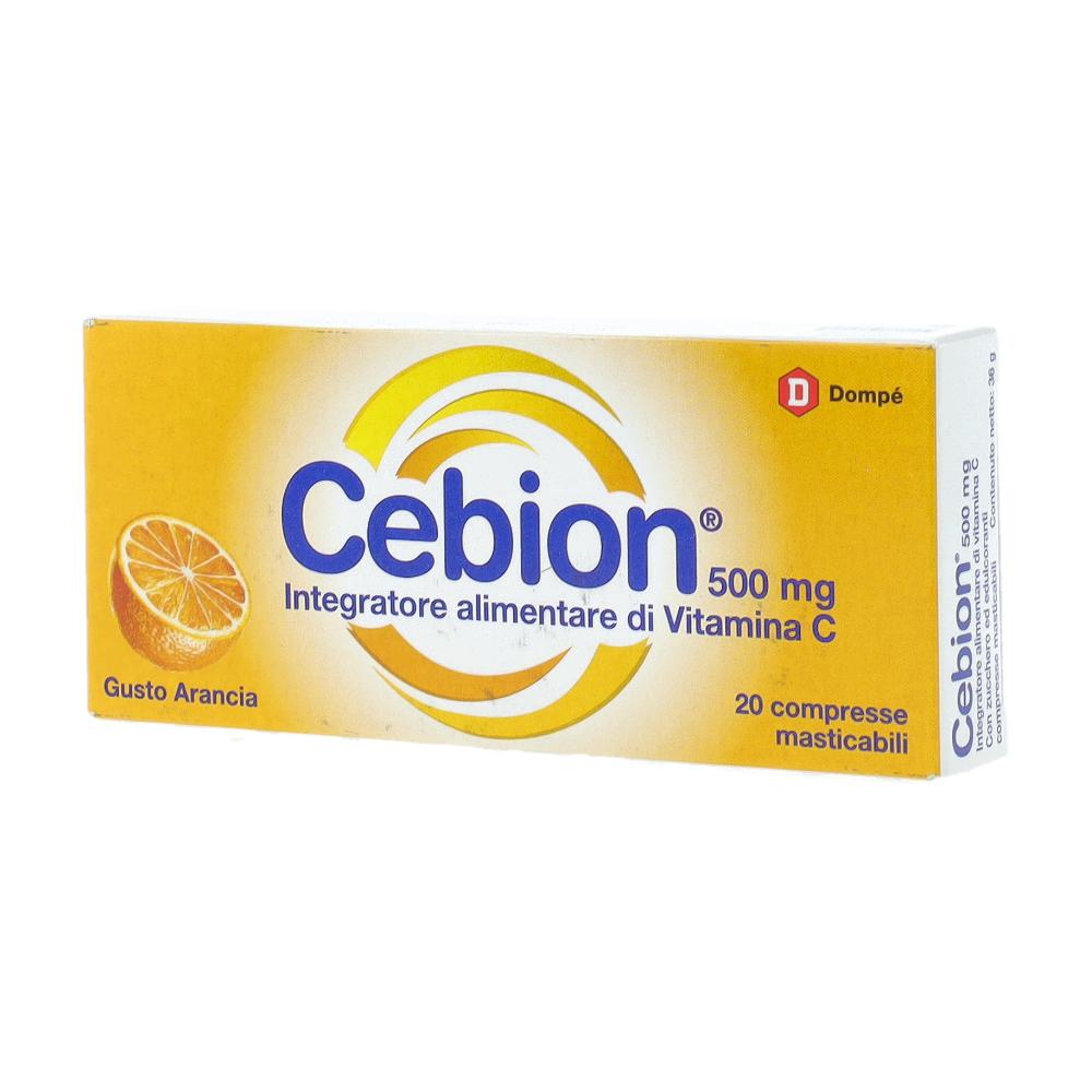 Cebion Vitamina C Gusto Arancia 20 Compresse Masticabili
