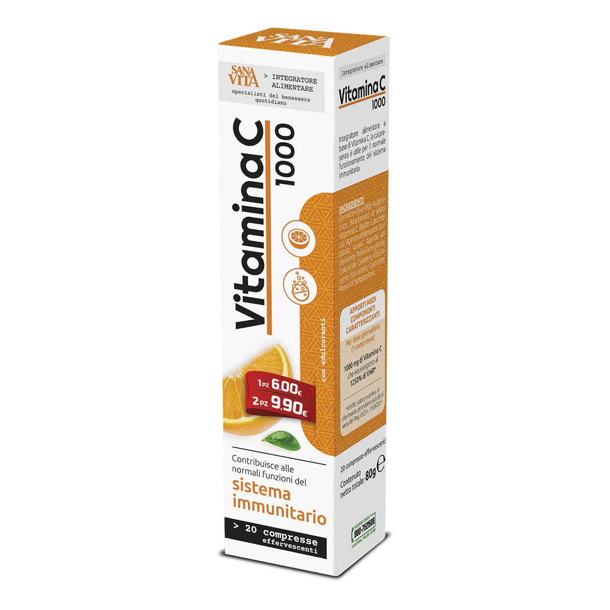 SANAVITA VITAMINA C 20CPR EFFE

