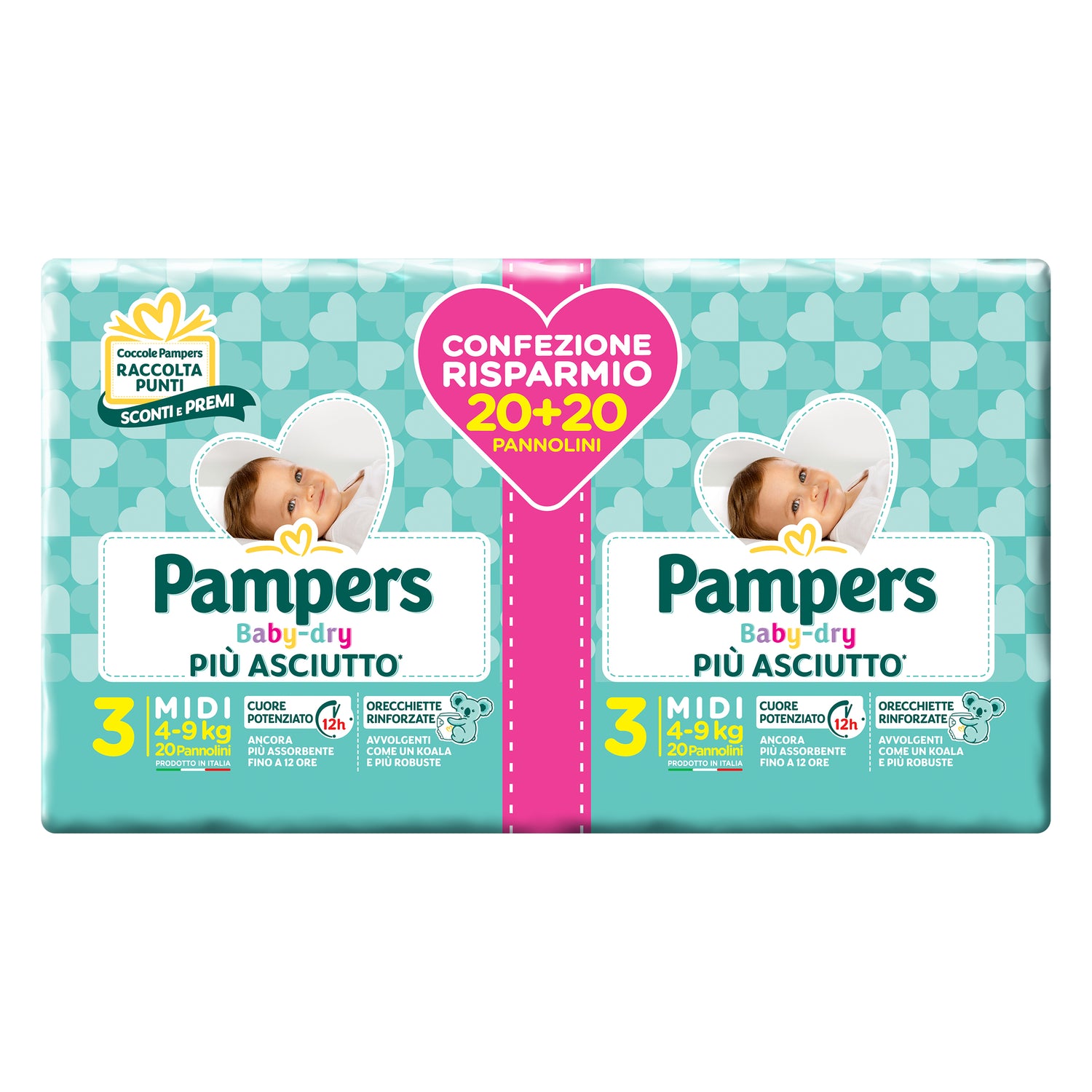 PAMPERS BD DUO DOWNCOUNT M 40P