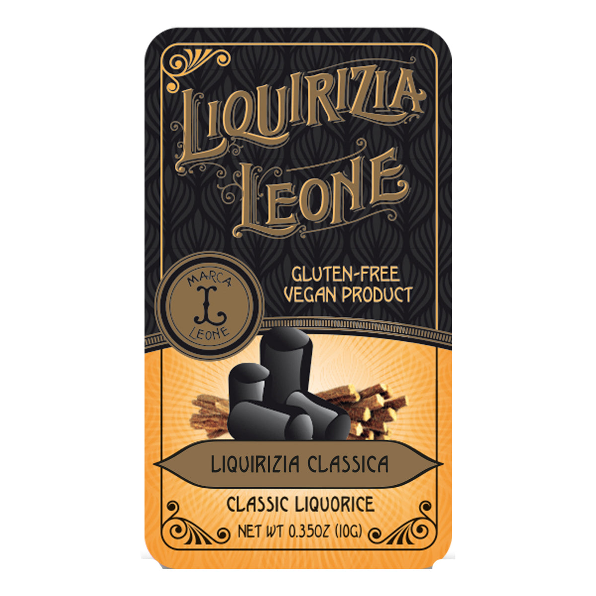 Leone Pastiglie In lattina Liquirizia Pura Tronchetti 10g  