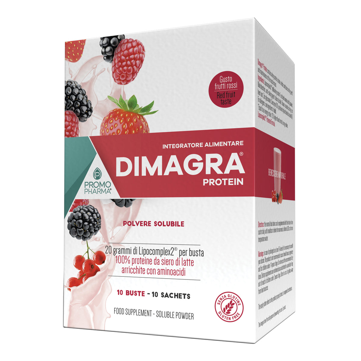 DIMAGRA PROTEIN RED FRU 10BUST  