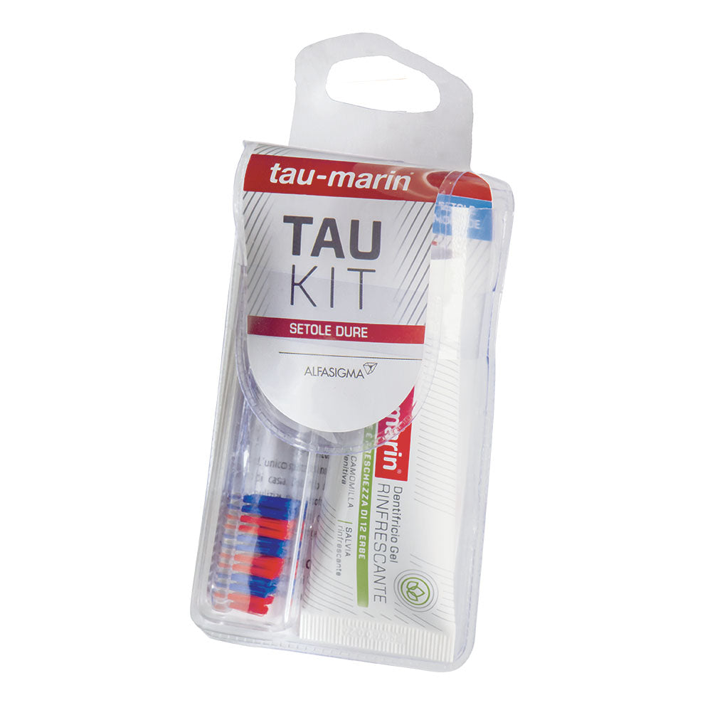 Tau Marin Kit Viaggio Spazzolino Duro + Dentifricio 20ml