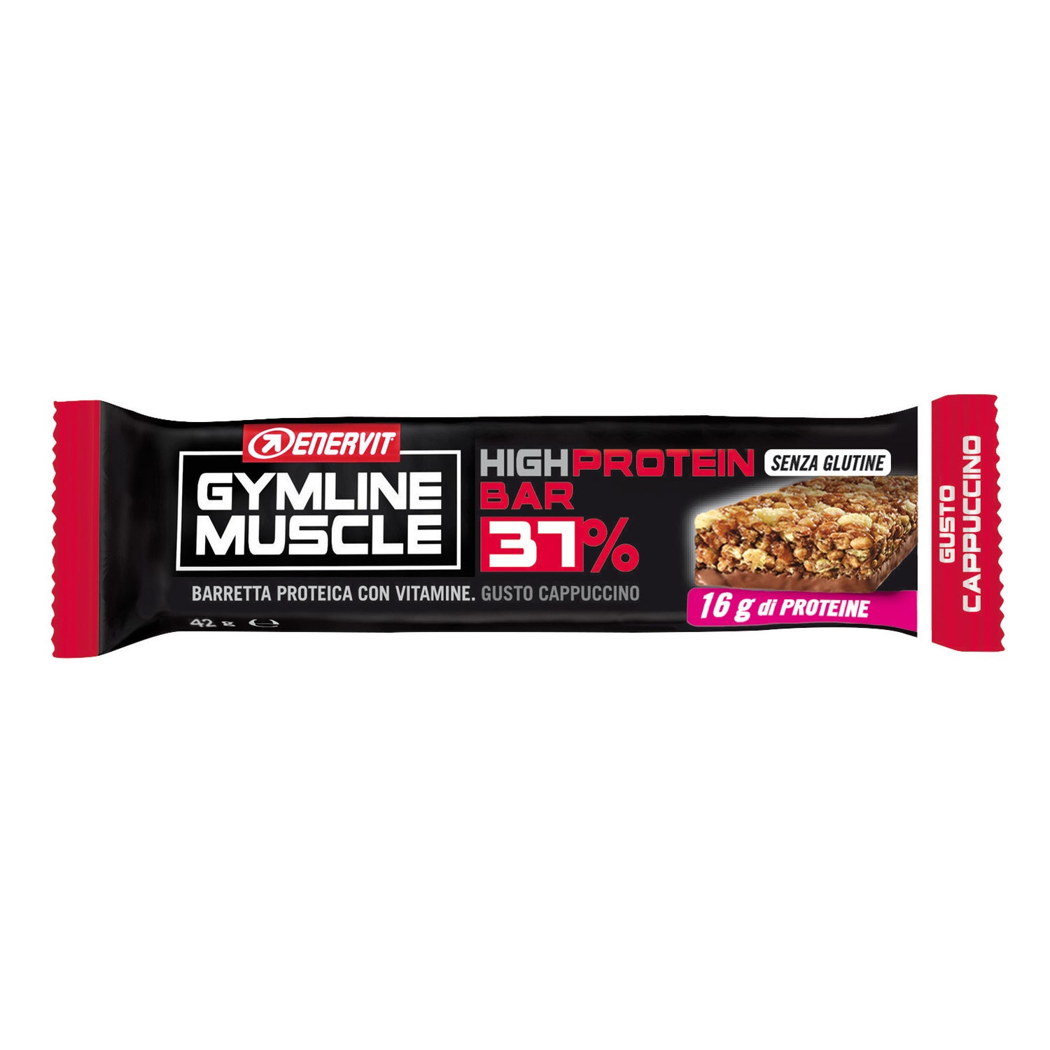Enervit Gymline Muscle High Protein Barretta Proteica 37% Cappuccino 42g