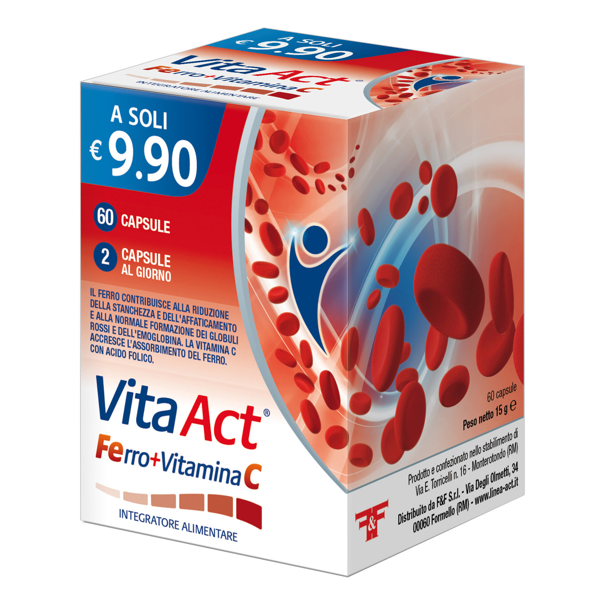 VITA ACT FERRO+VIT C 60CPS  