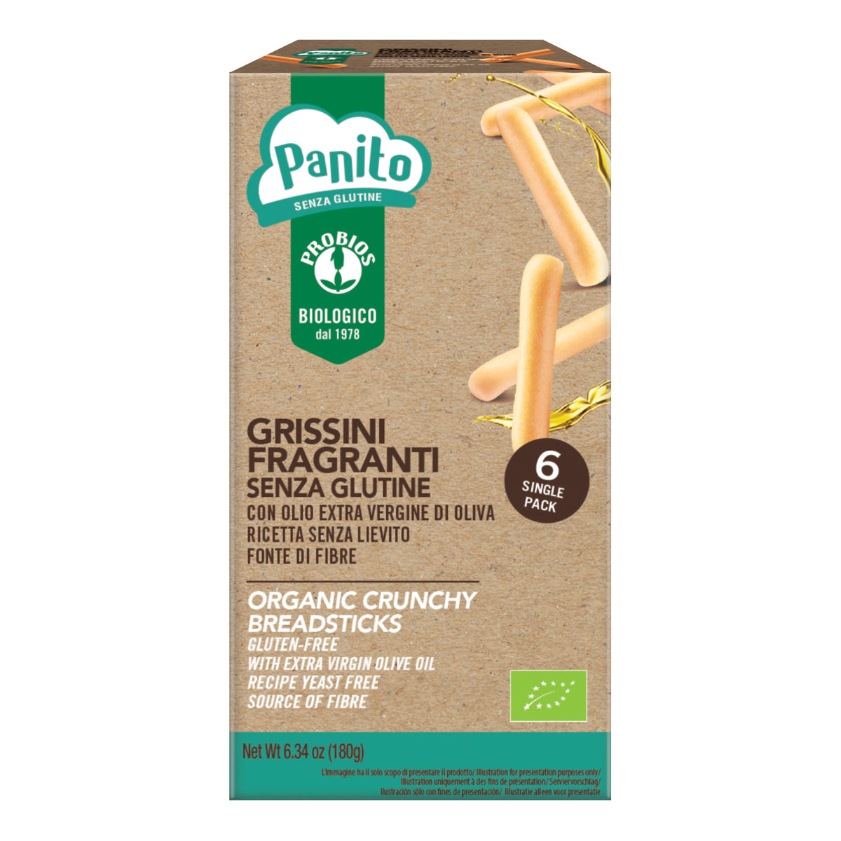 PANITO GRISSINI FRAGR S/GLUT  
