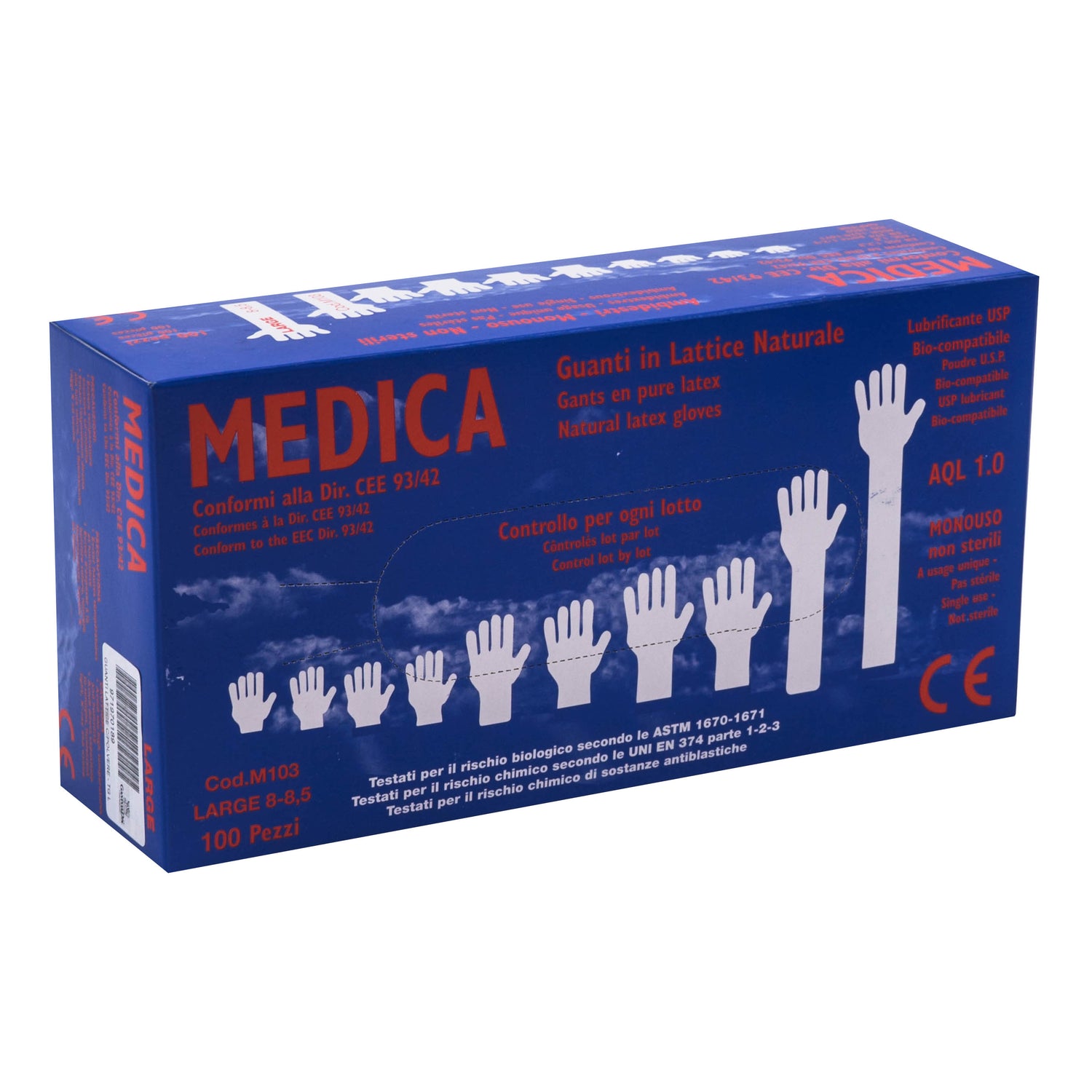 GAMMADIS GUANTI LATT C/P M
