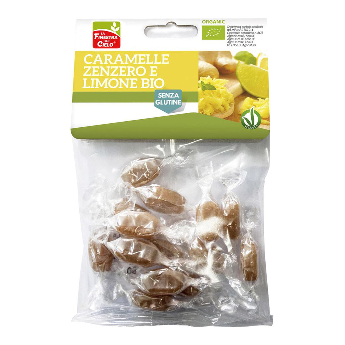 CARAMELLE ZENZE LIMONE BIO  