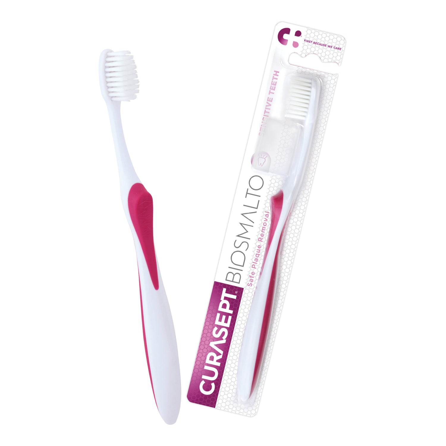Curasept Biosmalto | Spazzolino Sensitive per Denti Sensibili | 1 Pezzo