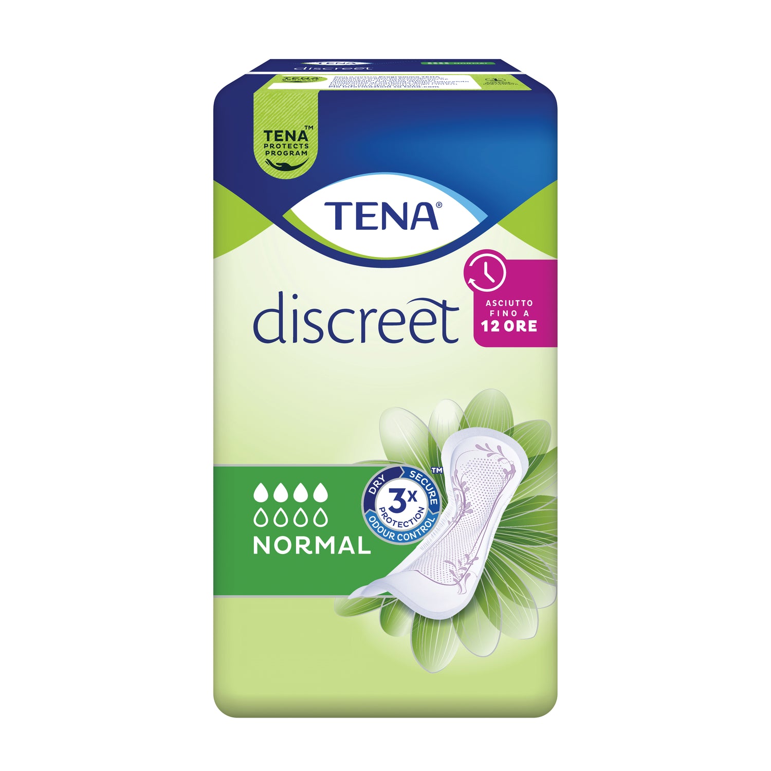 Tena Discreet Normal - Assorbente Perdite Urinarie Da Leggera A Moderata 12 pezzi