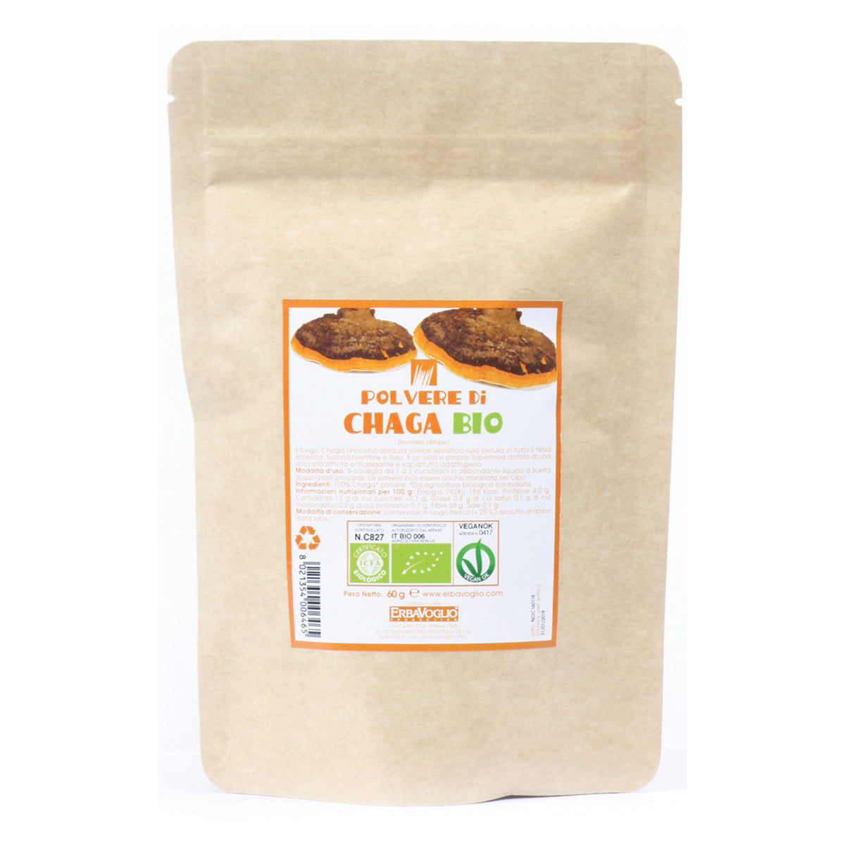 CHAGA POLVERE BIO 60G  