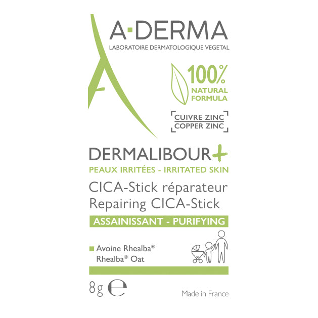 Aderma Dermalibour+ Stick Riparatore Pelle Irritata E Fragile 8g
