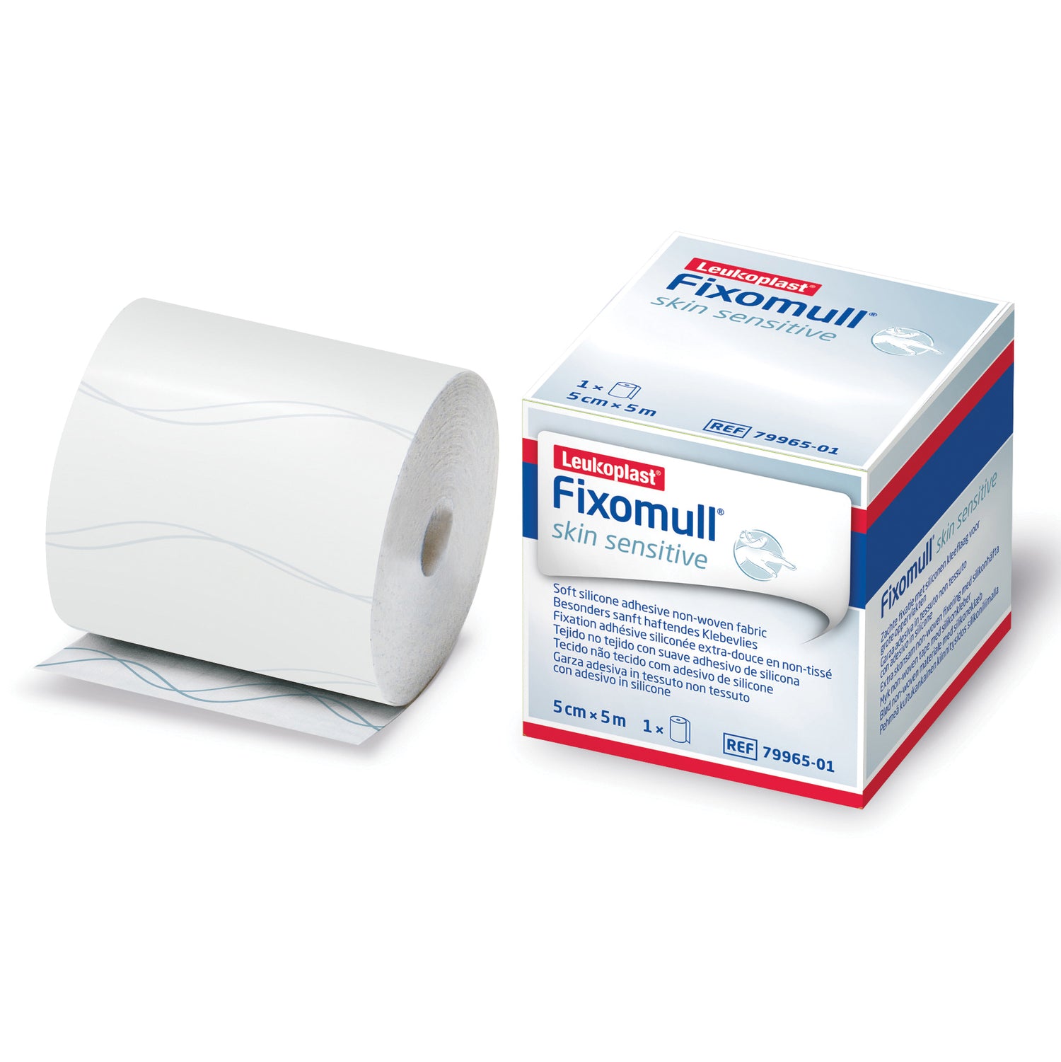 Leukoplast Fixomull Skin Sensitive - Garza Adesiva 5mt x 5cm