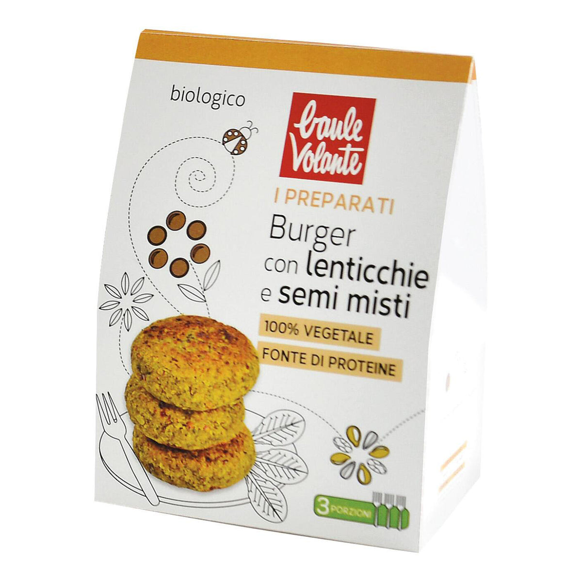 PREPARATO BURGER LENT SEMI MIS  