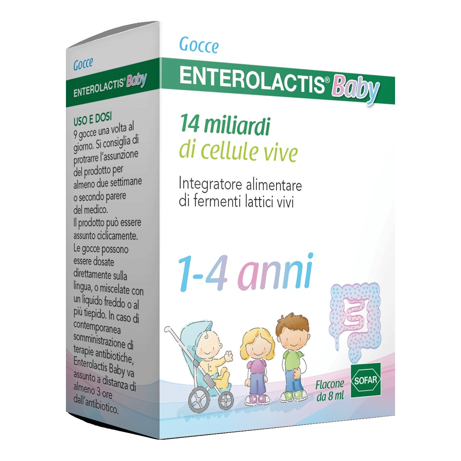 Enterolactis Baby Integratore Di Fermenti Lattici Vivi Gocce 8ml