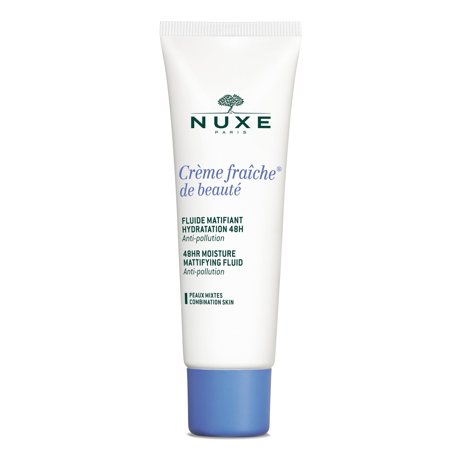 Nuxe Crème Fraîche de Beauté Fluido Matifiant Idratante Viso Pelli Sensibili e Miste 50ML