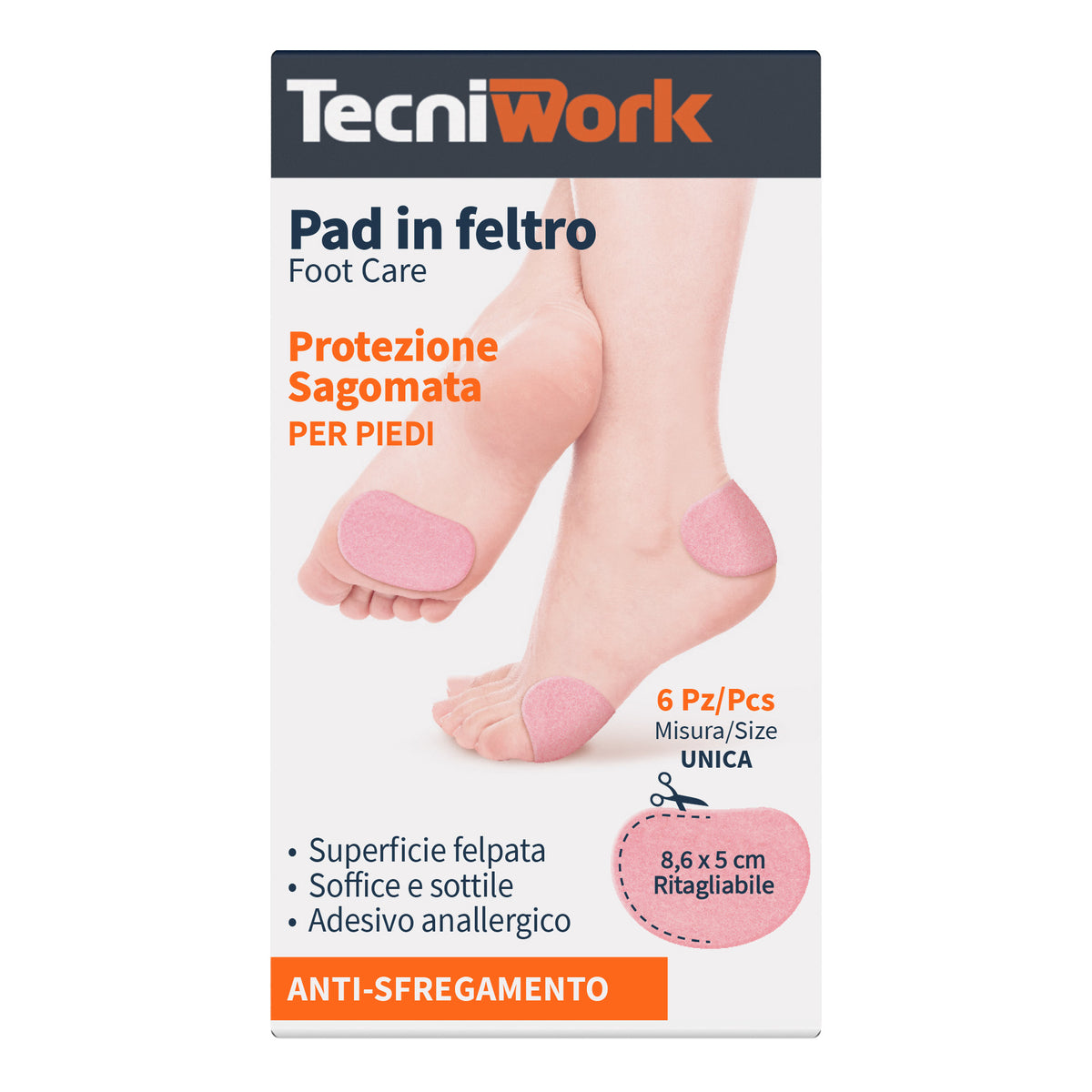 PAD IN FELTRO SAGOMATO 8,6X5CM  