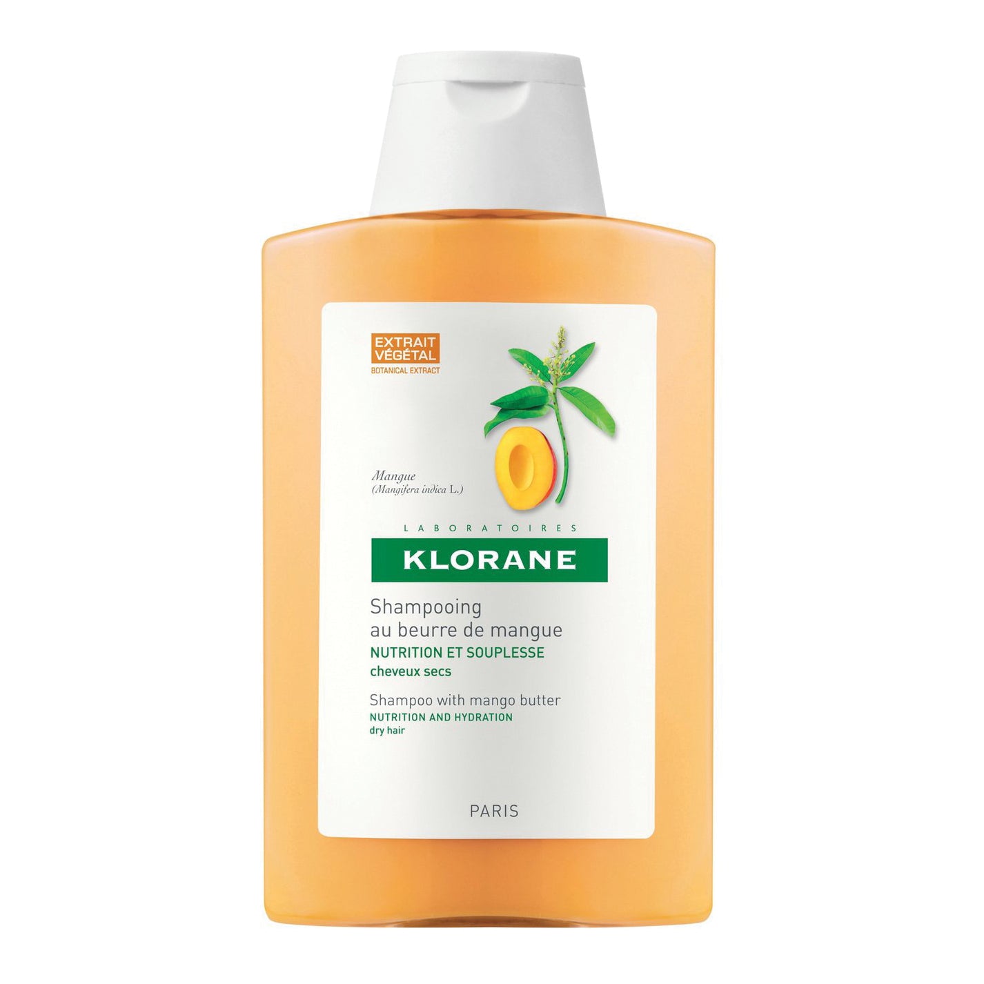 Klorane Shampoo al burro di Mango Capelli molto rovinati e secchi 200 ml