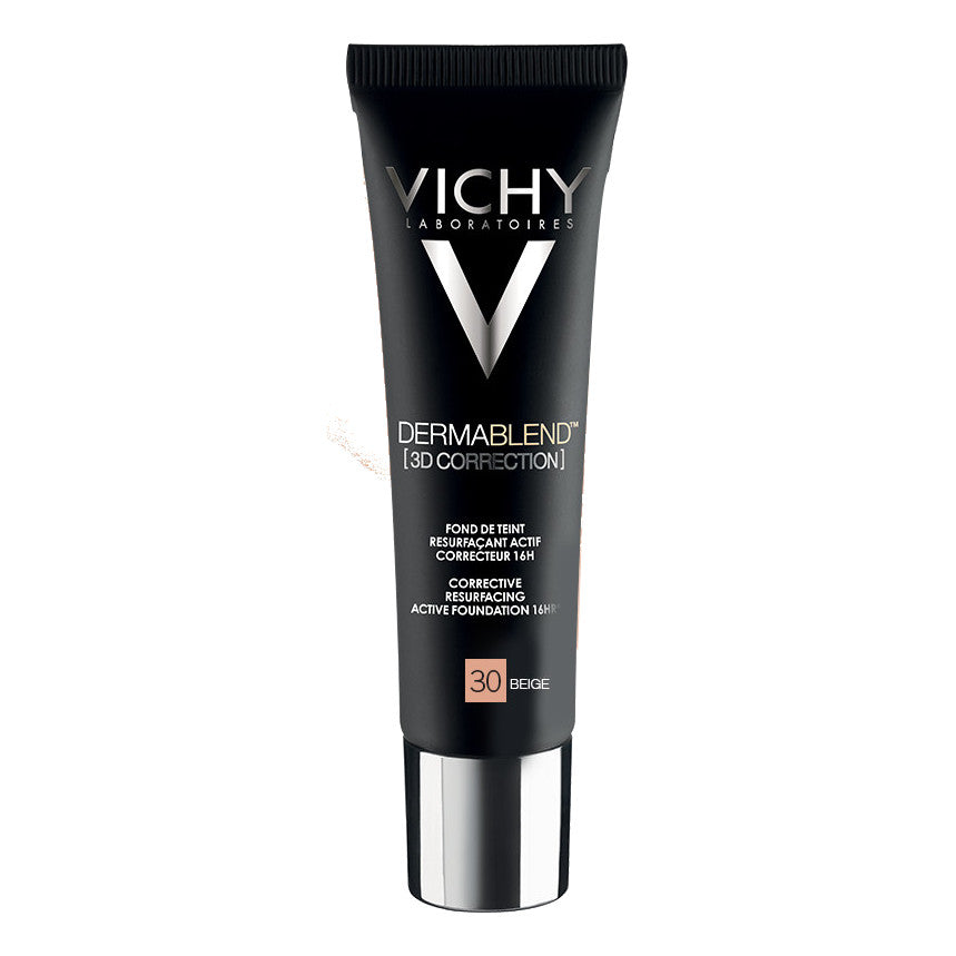 VICHY Dermablend 3D Correction - Fondotinta correttore pelle grassa 16H Levigante attivo 30 BEIGE 30ML