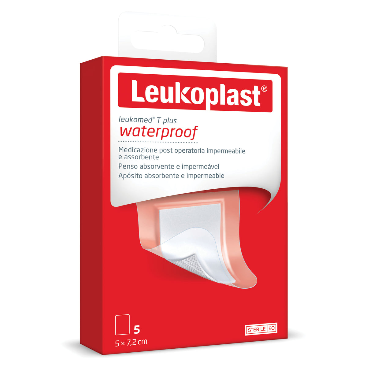 Leukoplast Leukomed T Plus - Medicazione Trasparente Post Operatoria 7,2 X 5cm 5 Pezzi  