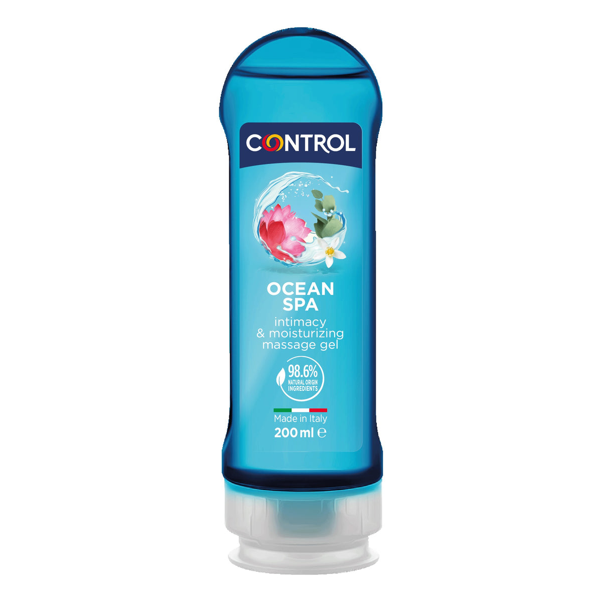 Control Gel Massaggio Ocean Spa | Gel 2in1 Massaggio Lubrificante Aroma Agrumi Sandalo | 200 ml  