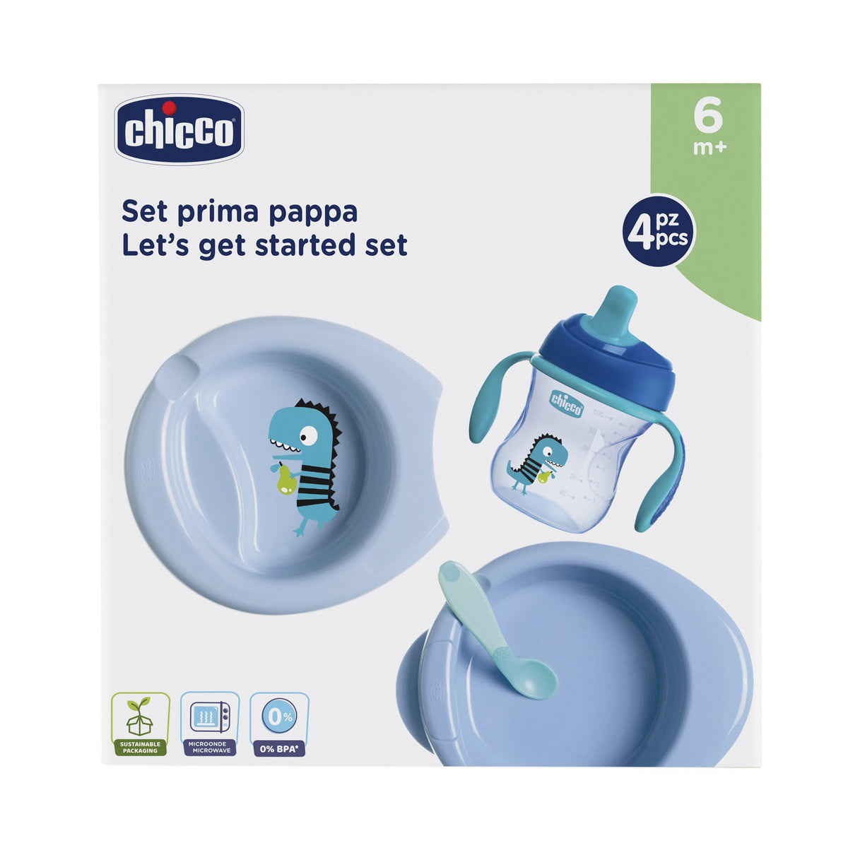 CH SET PAPPA 6M+ AZZURRO  
