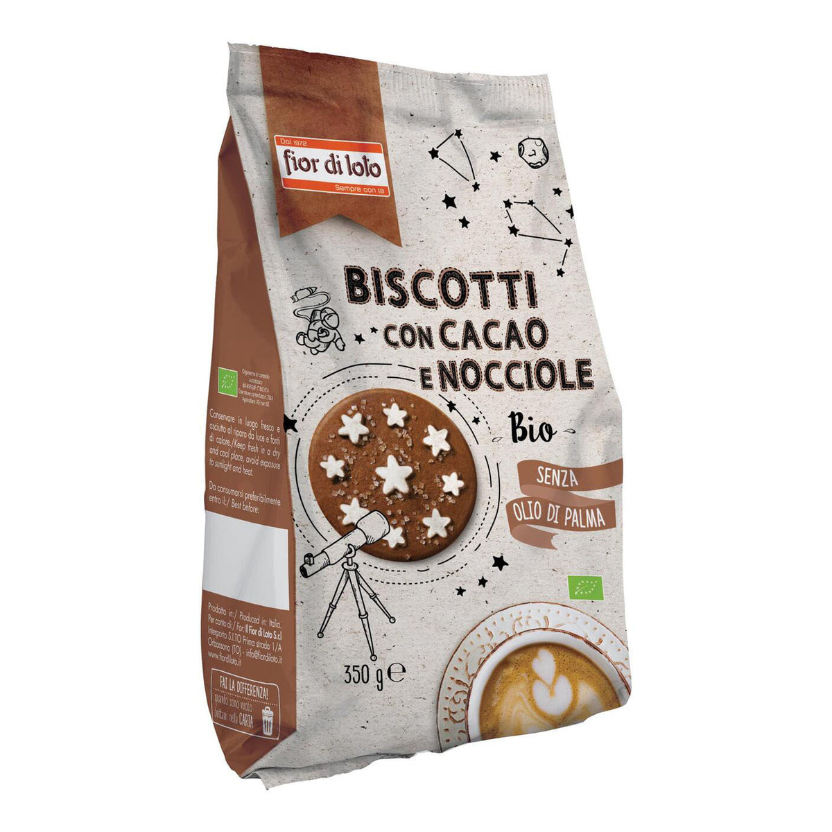 BISCOTTI CACAO/NOCCIOLE 350G  
