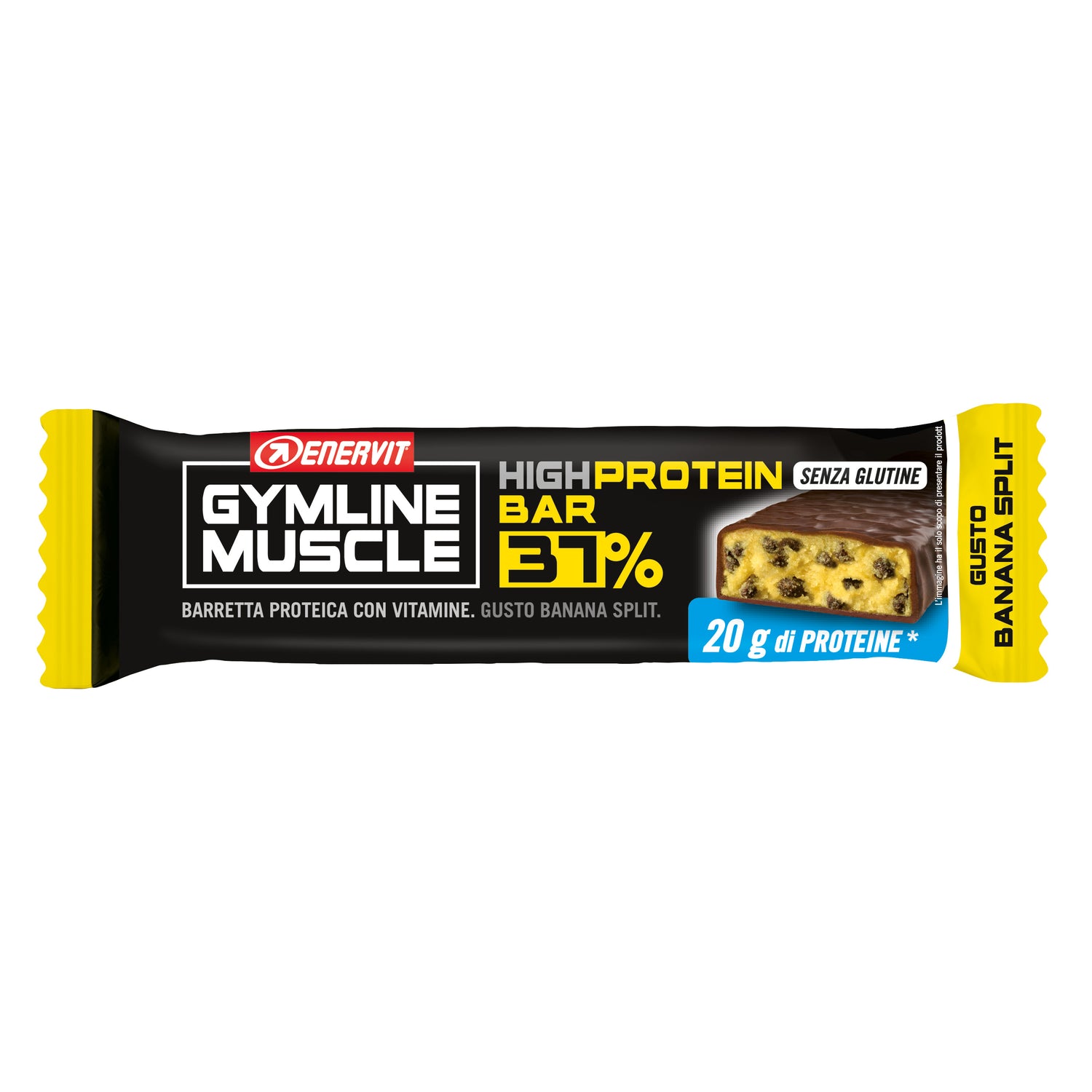 Enervit Gymline Muscle High Protein Barretta Proteica 37% Banana 54g