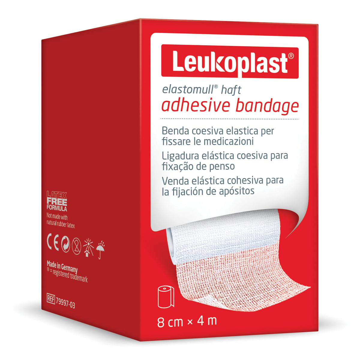 Leukoplast Elastomull Half - Benda Elastica Coesiva 8cm X 4m  