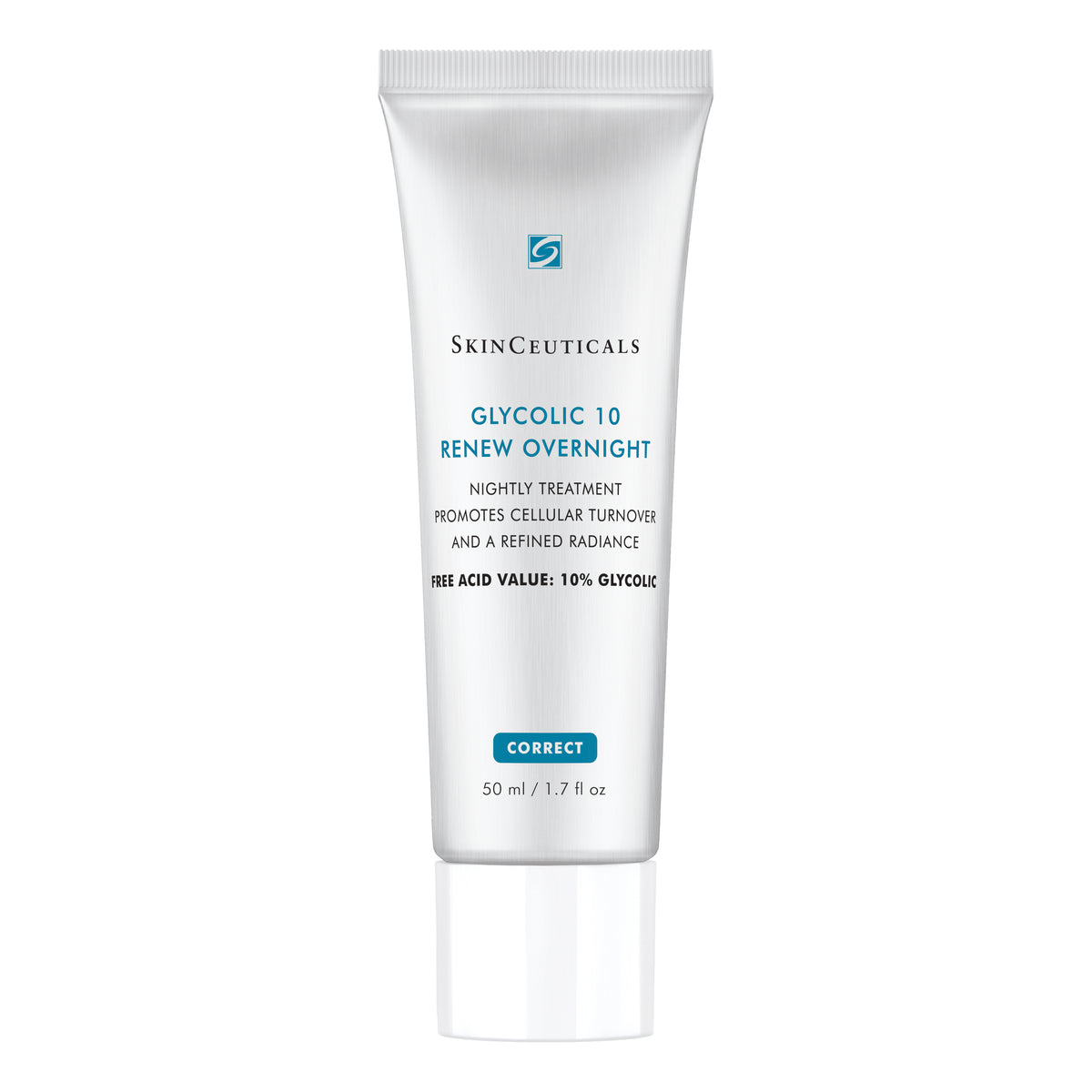 SkinCeuticals Glycolic 10 Renew Overnight | Crema Viso Notte Esfoliante Acido Glicolico 10% | 50ml  