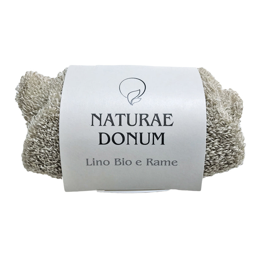 GUANTO SPUGNA LINO E RAME 8%