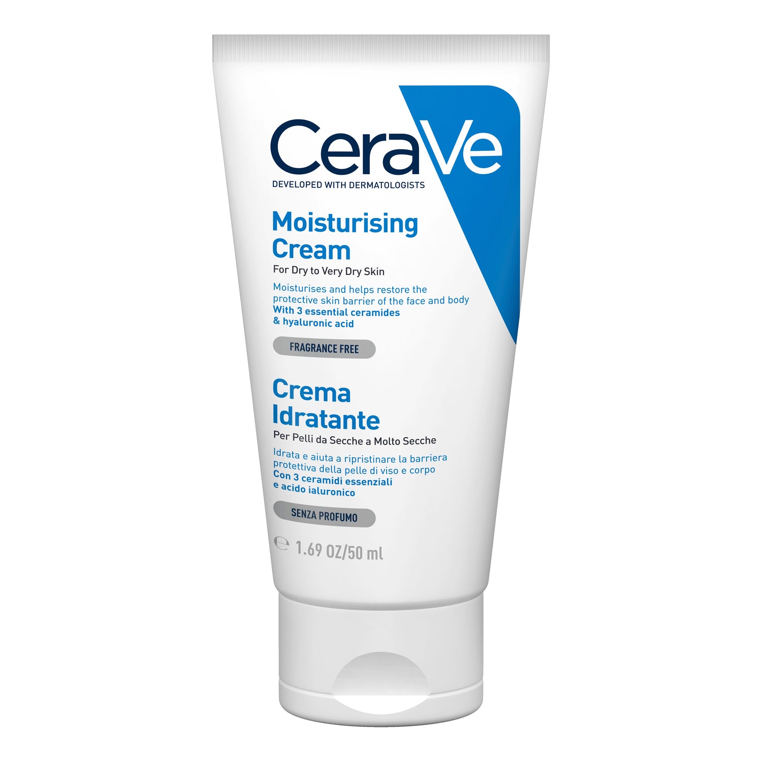Cerave Crema Idratante Viso E Corpo Per Pelli Da Secche A Molto Secche 50ml
