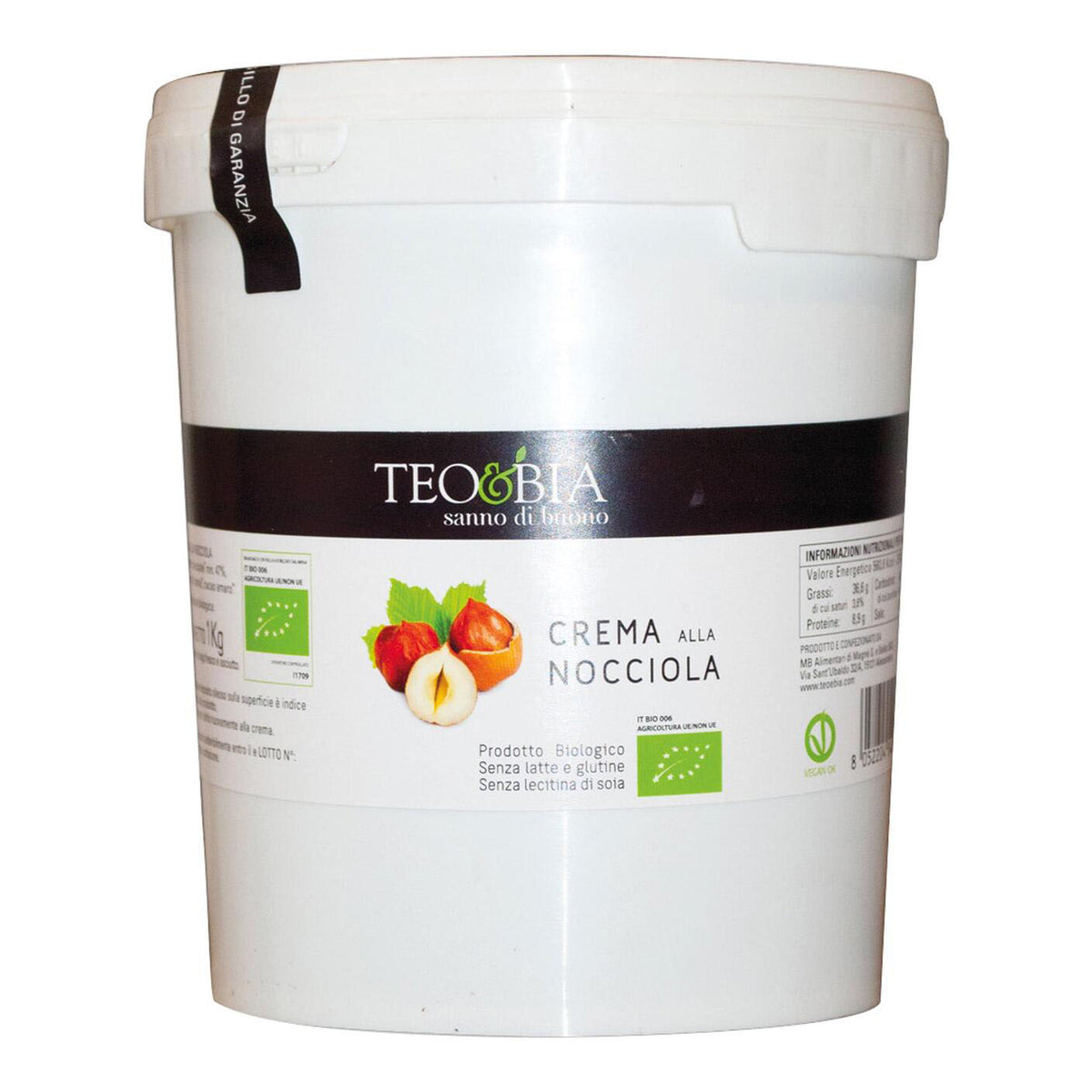TEO&BIA CREMA NOCCIOLA BIO 1KG  
