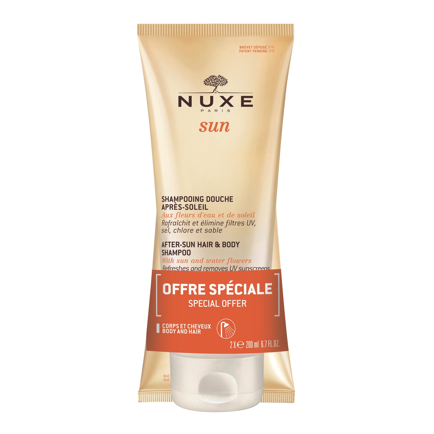 Nuxe Sun Duo Shampoo Doccia Doposole Confezione Doppia 200ml + 200ml