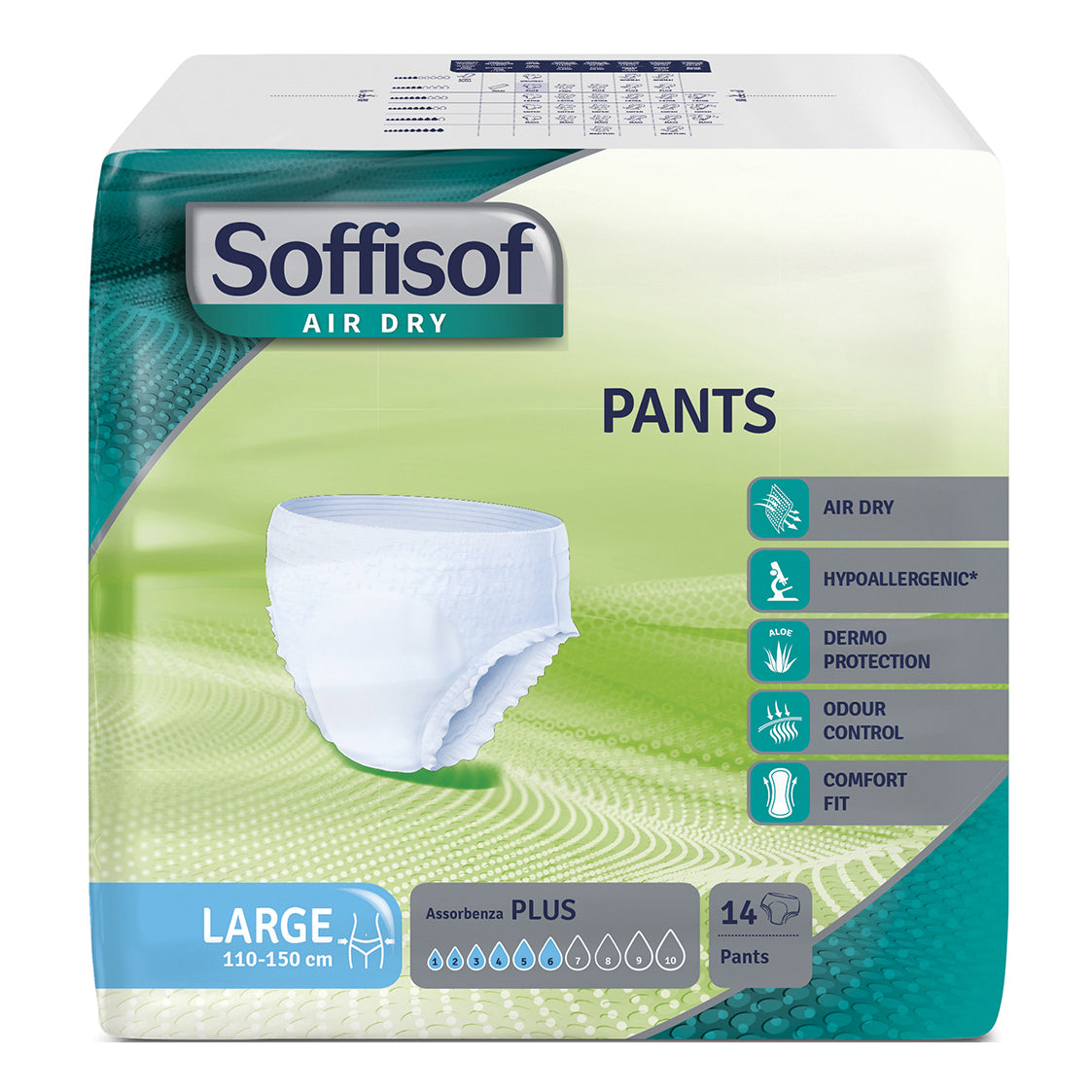 SOFFISOF AIR DRY PANTS PLUS L