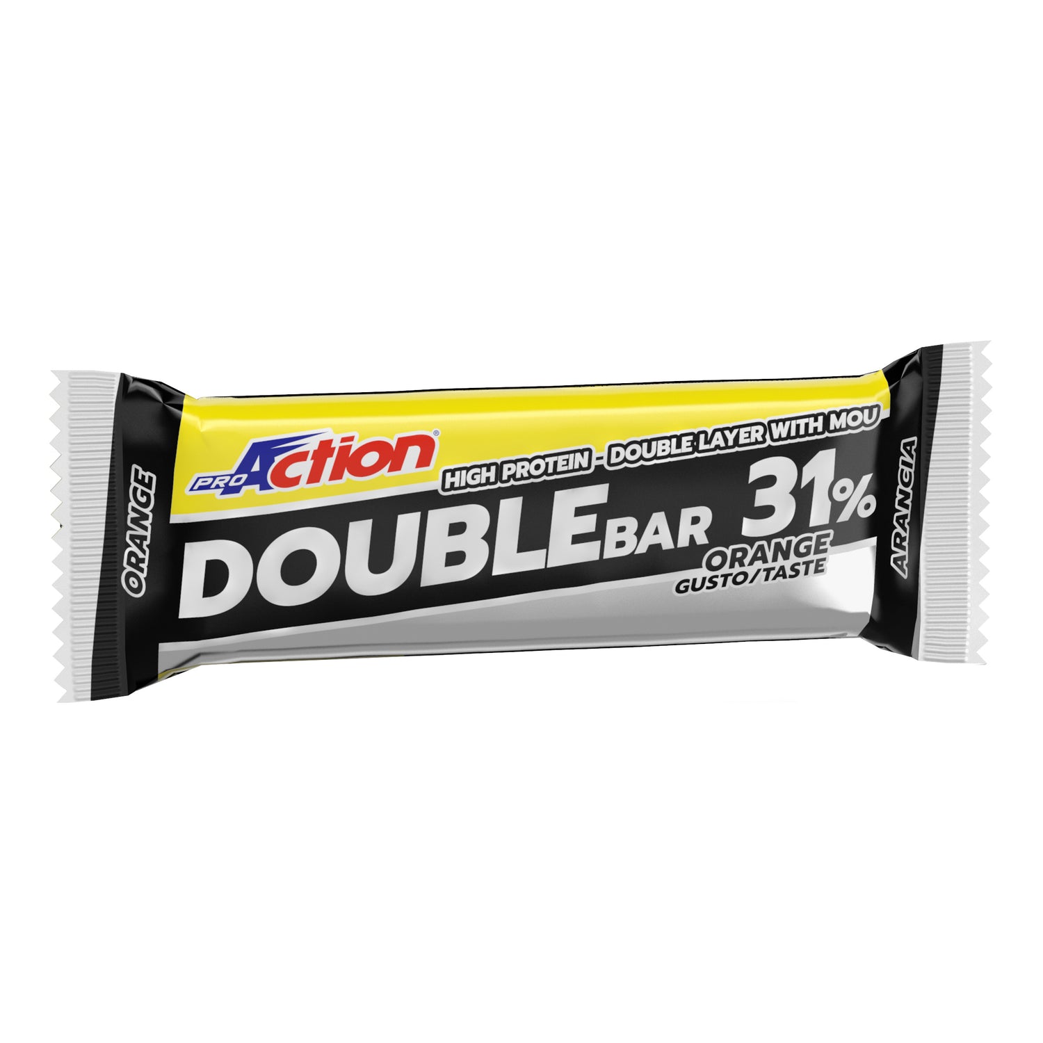 Proaction Double 31% Barretta Arancia e caramello 60g