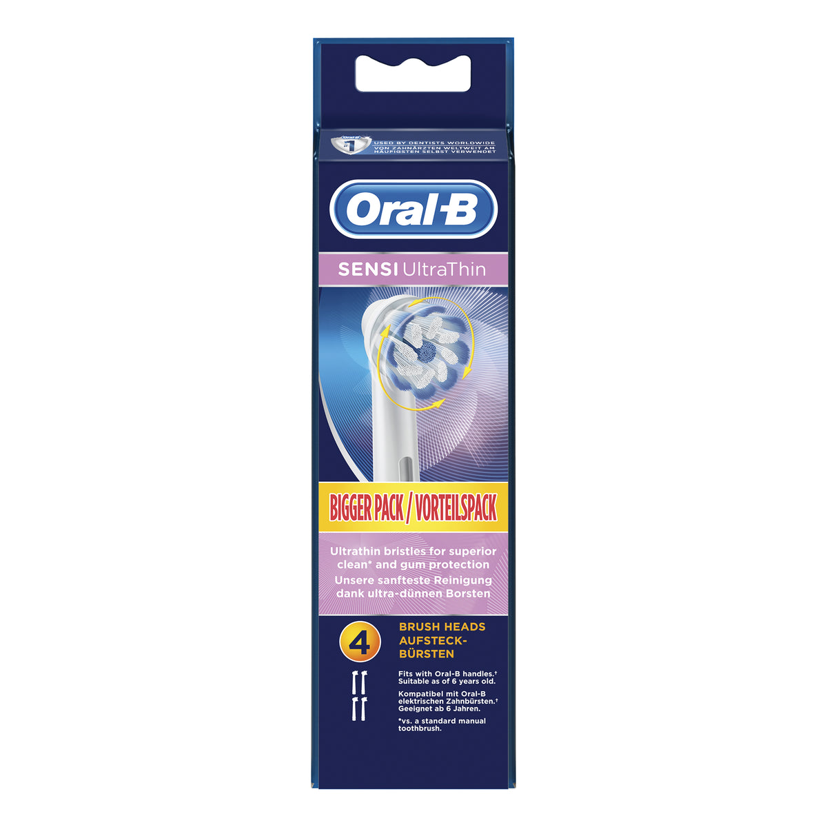 Oralb Refill Eb 60 Ultra Thin 4 testine di ricambio  