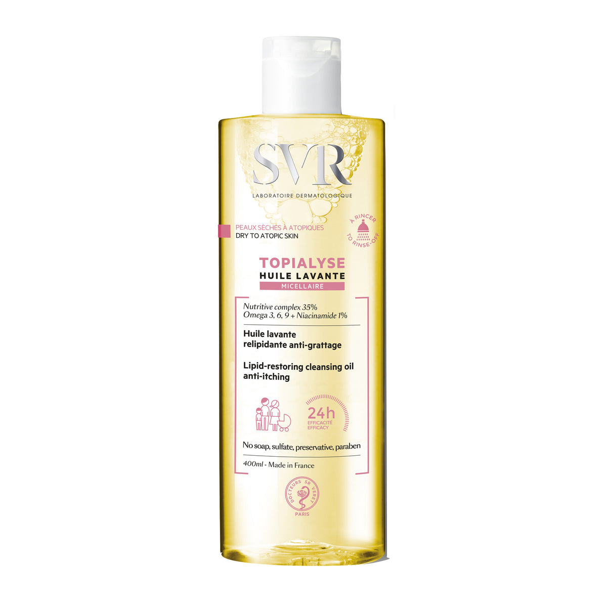 TOPIALYSE HUILE MICELLAIR400ML  