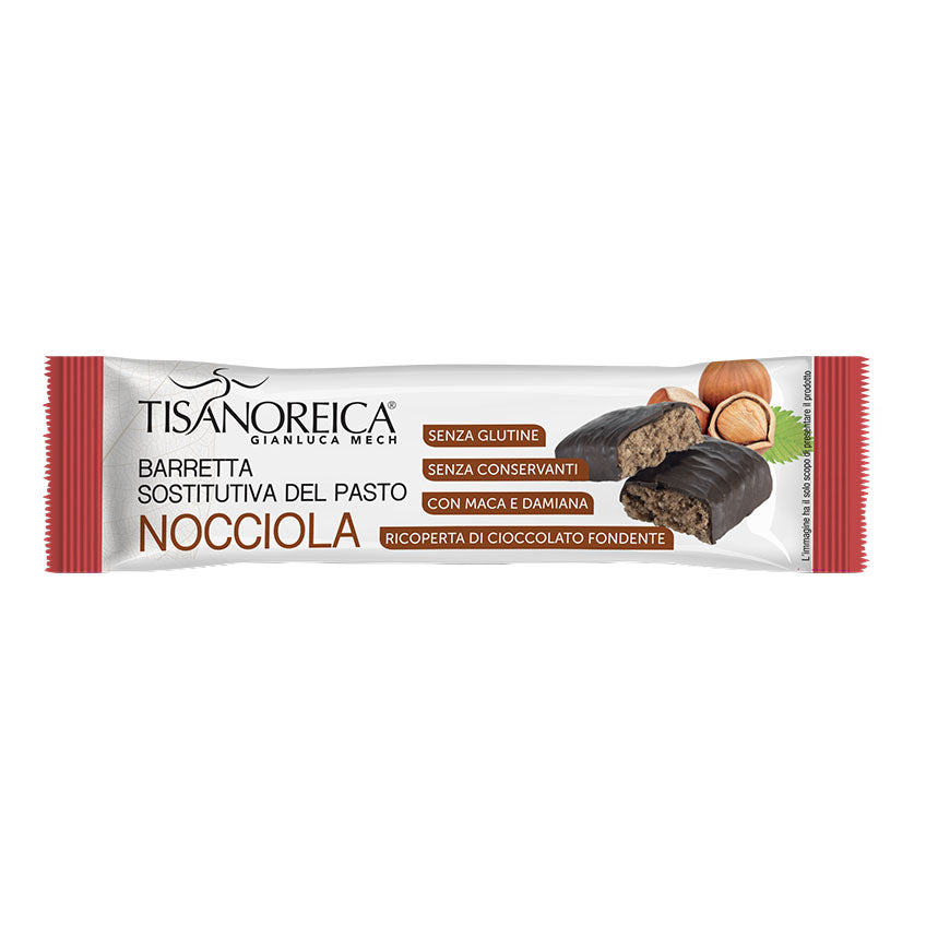 Gianluca Mech - Tisanoreica Barretta Sostitutiva Pasto Gusto Nocciola 60g  