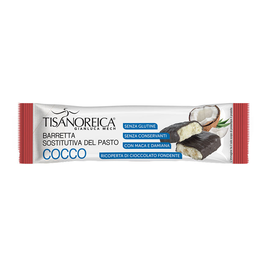 Gianluca Mech - Tisanoreica Barretta Sostitutiva Pasto Gusto Cocco 60g
