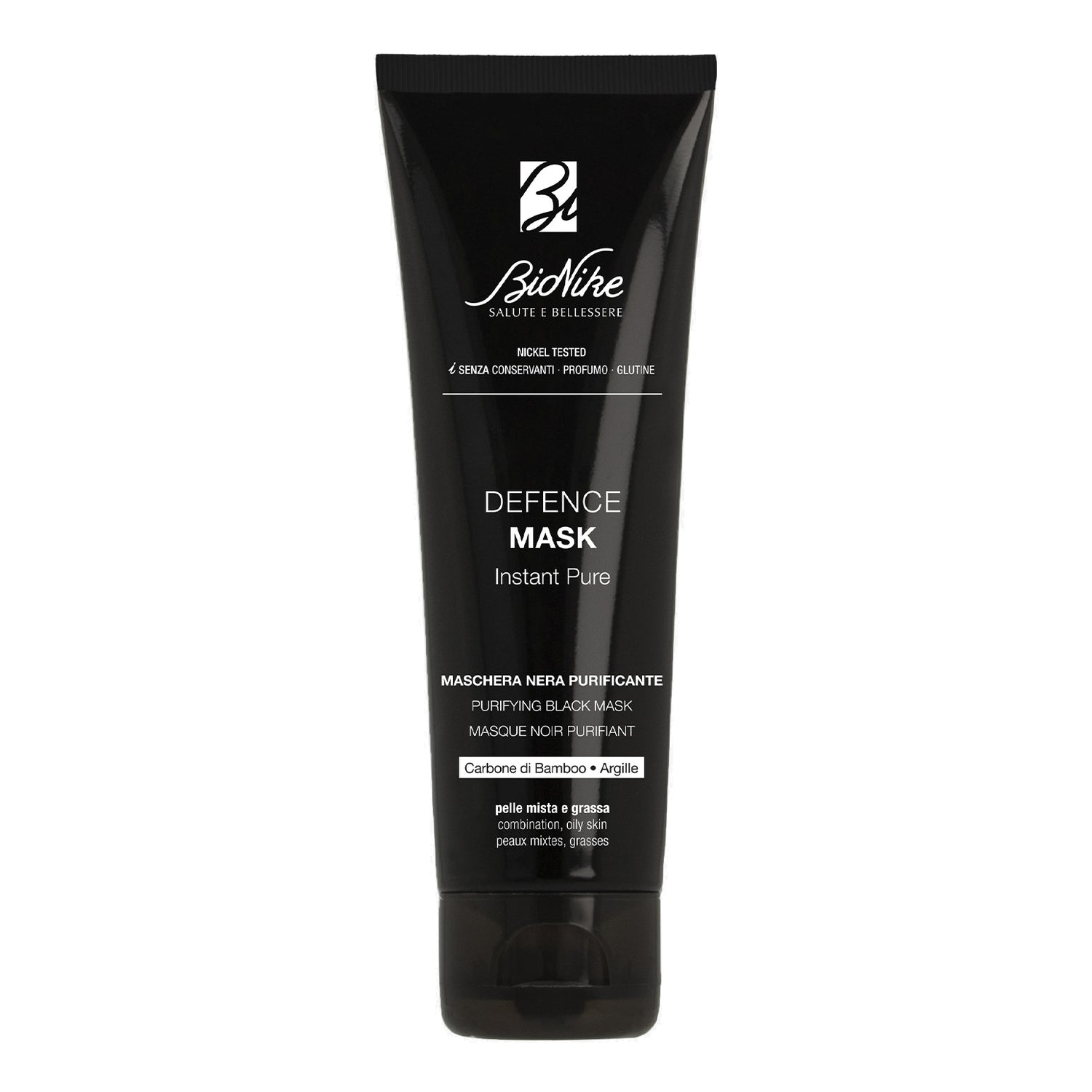 Bionike Defence Mask Instant Pure Maschera Nera Purificante Sebo-Assorbente 75ml
