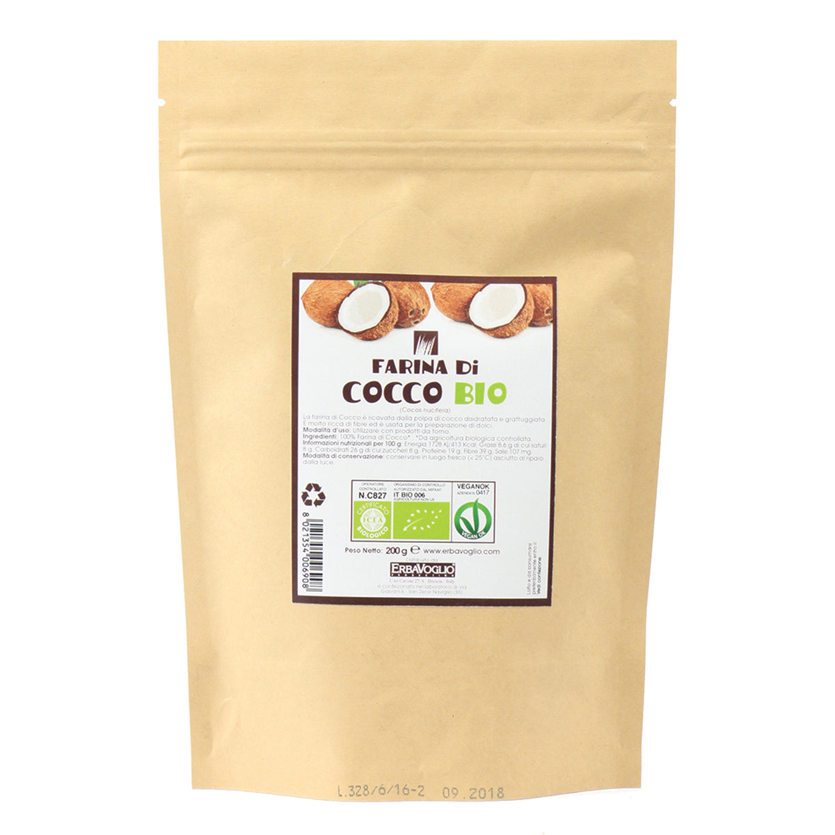 COCCO FARINA BIO 200G  