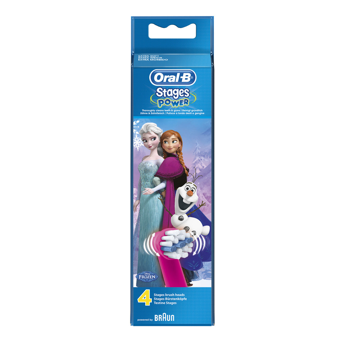 Oral-B Testine Ricambio EB kids Frozen 4 Pezzi  