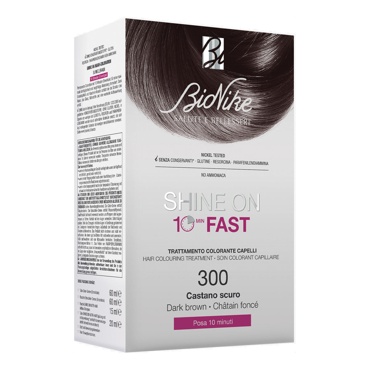 Bionike Shine On Fast Tintura Capelli Colore 300 Castano Scuro  