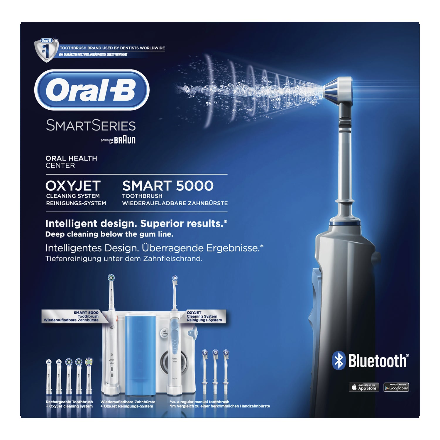 Oral-B Oral Center - Idropulsore OC601 Oxyjet md20 + Spazzolino Elettrico Smart 5000
