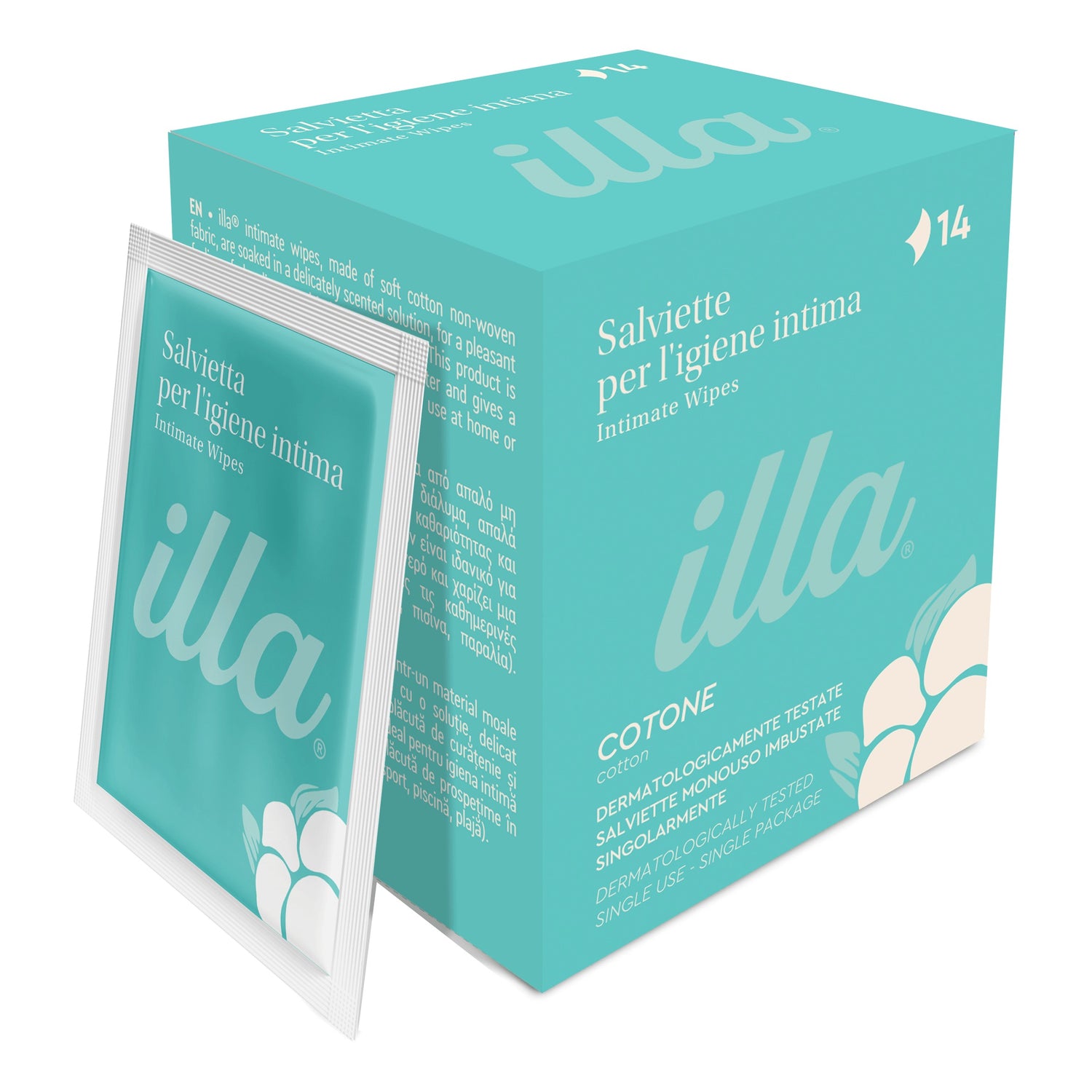 ILLA Care | Salviette Intime Monodose Senza Parabeni | 14 Bustine